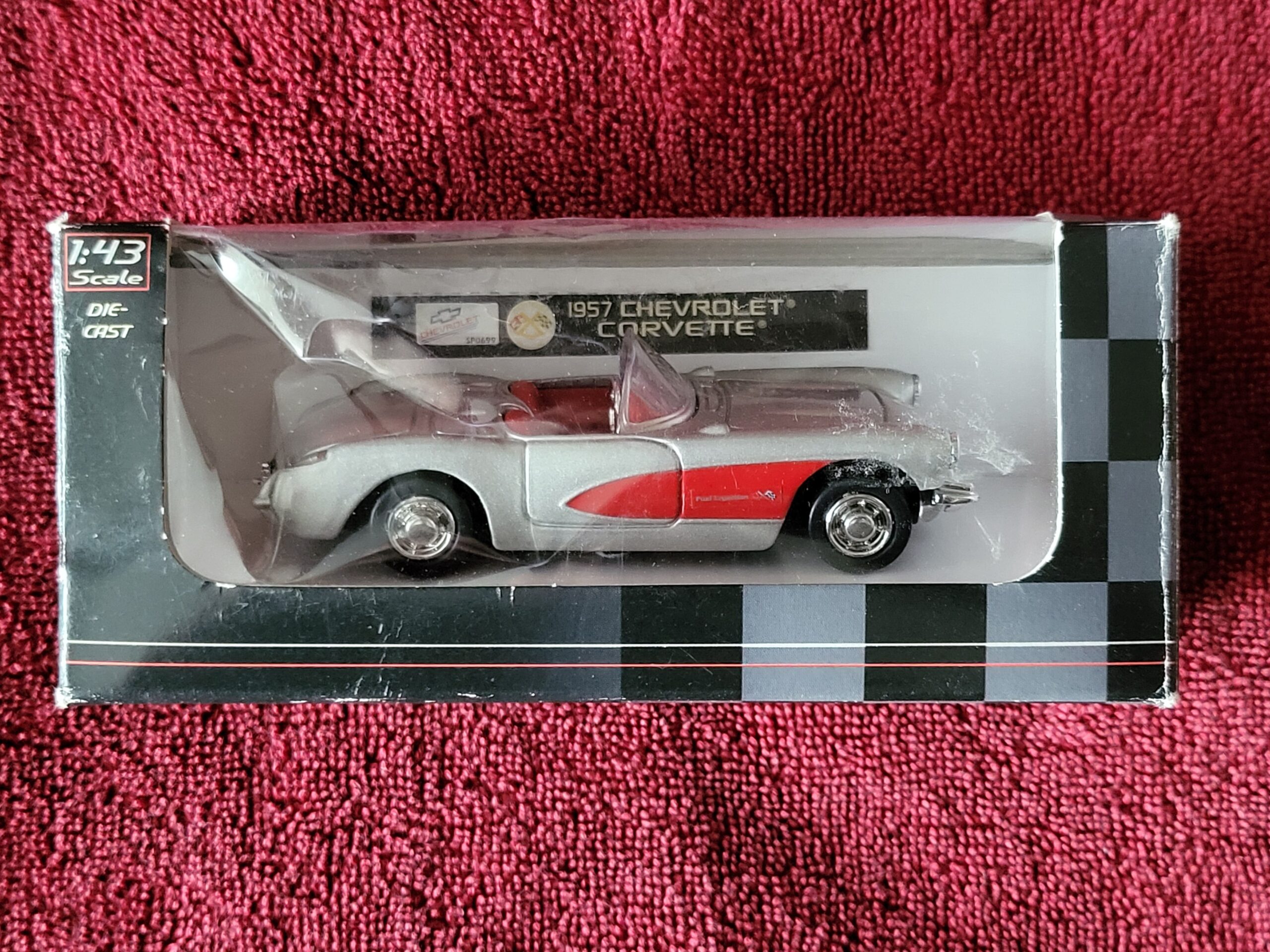 1957 Chevrolet Corvette Novelty Inc City Cruiser 1:43 Diecast New
