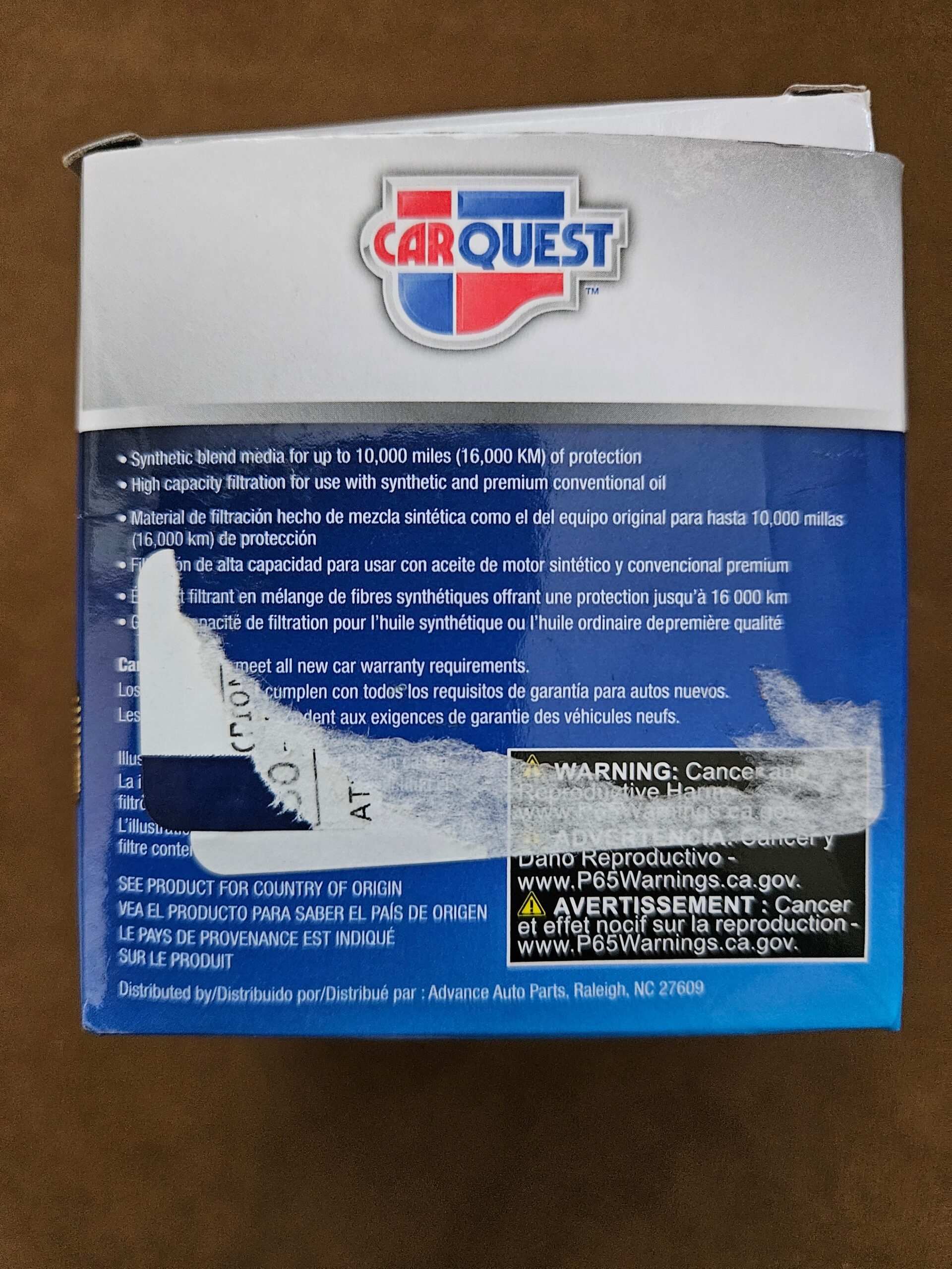 2011-2018 BMW Engine Oil Filter Cartridge CARQUEST 95153 New - Image 5