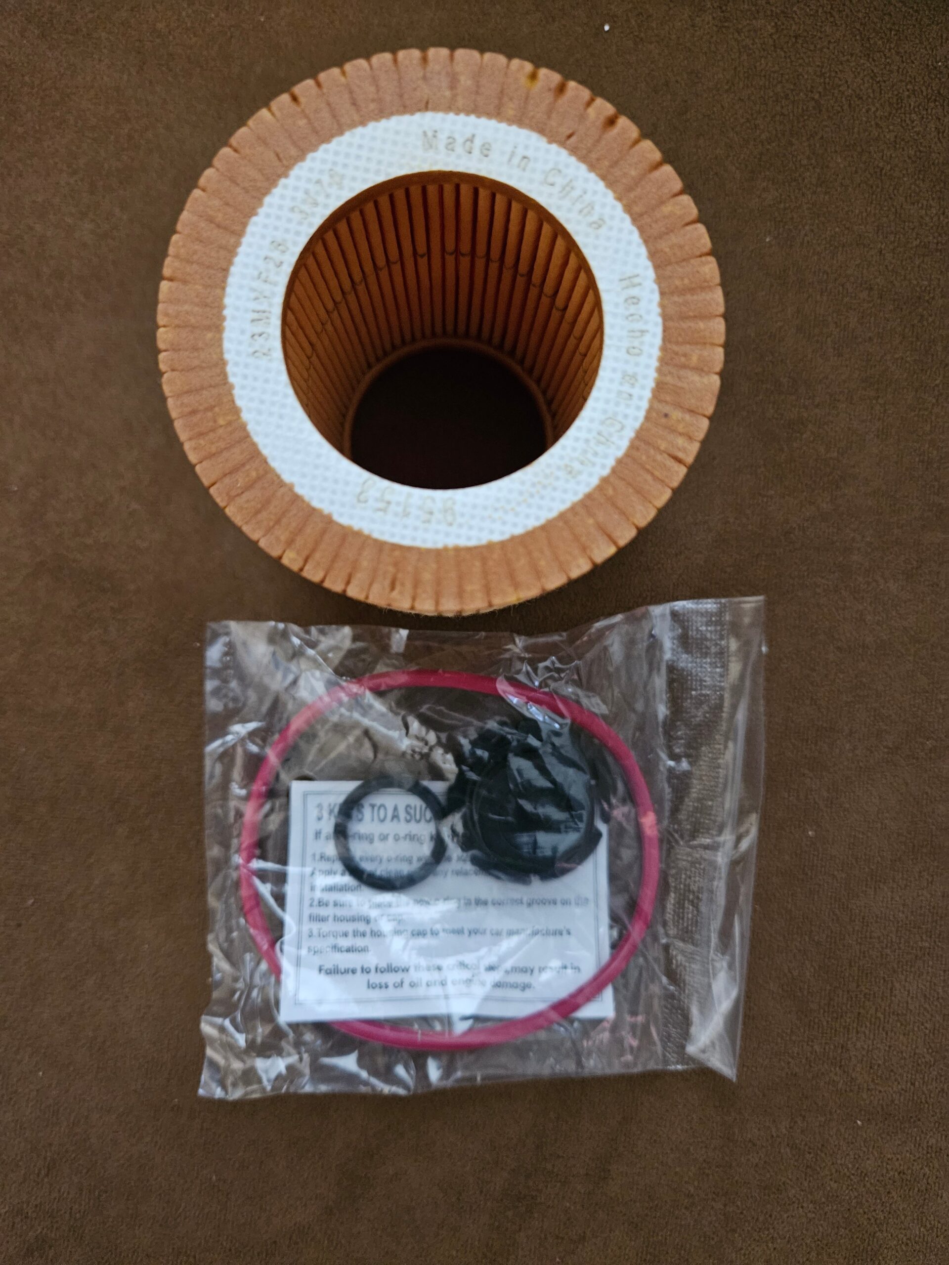 2011-2018 BMW Engine Oil Filter Cartridge CARQUEST 95153 New - Image 2