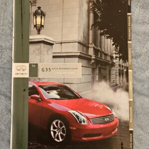 2004 Infiniti G35 Owners & Warranty Manuals Original Set