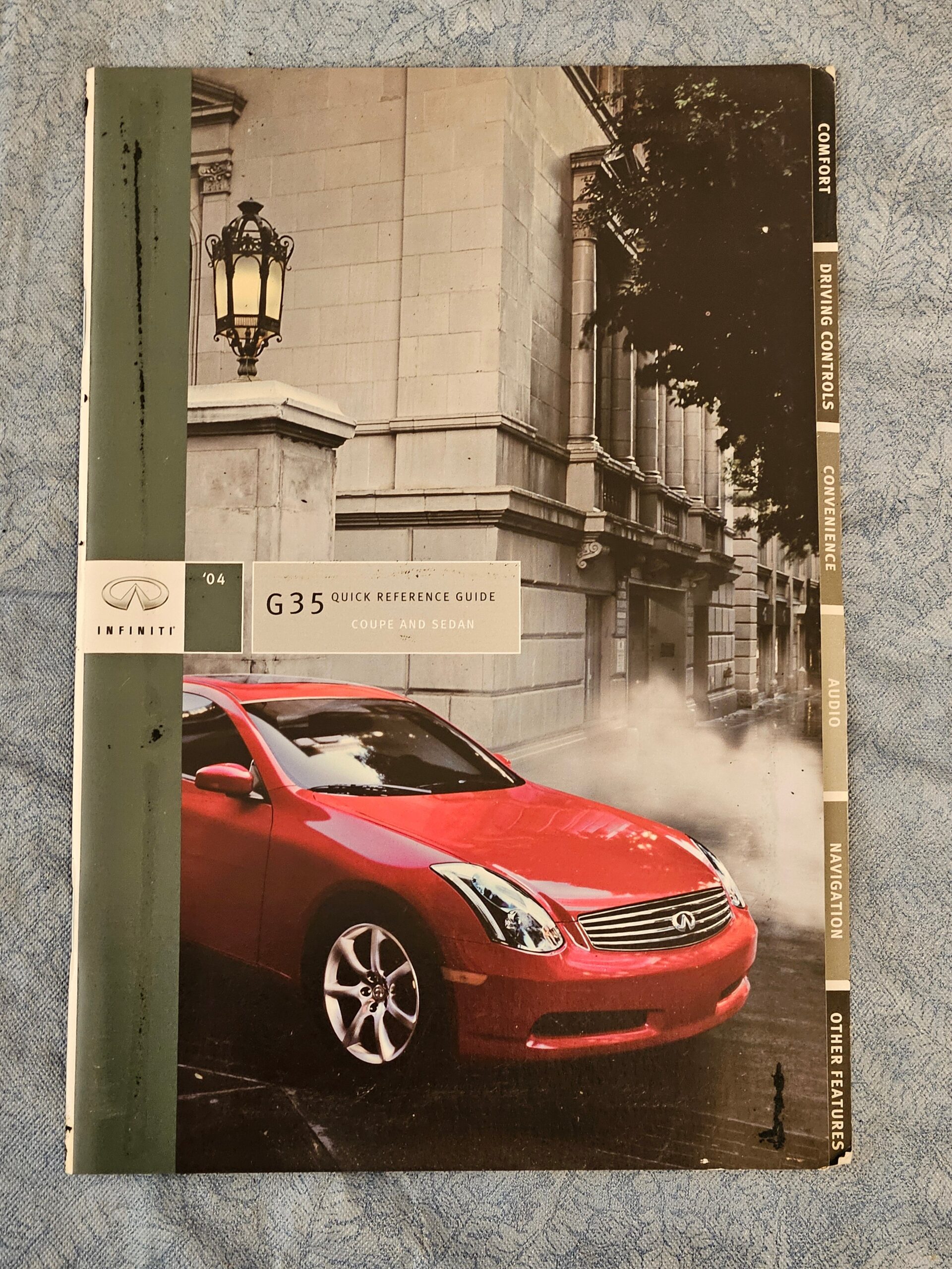 2004 Infiniti G35 Owners & Warranty Manuals Original Set