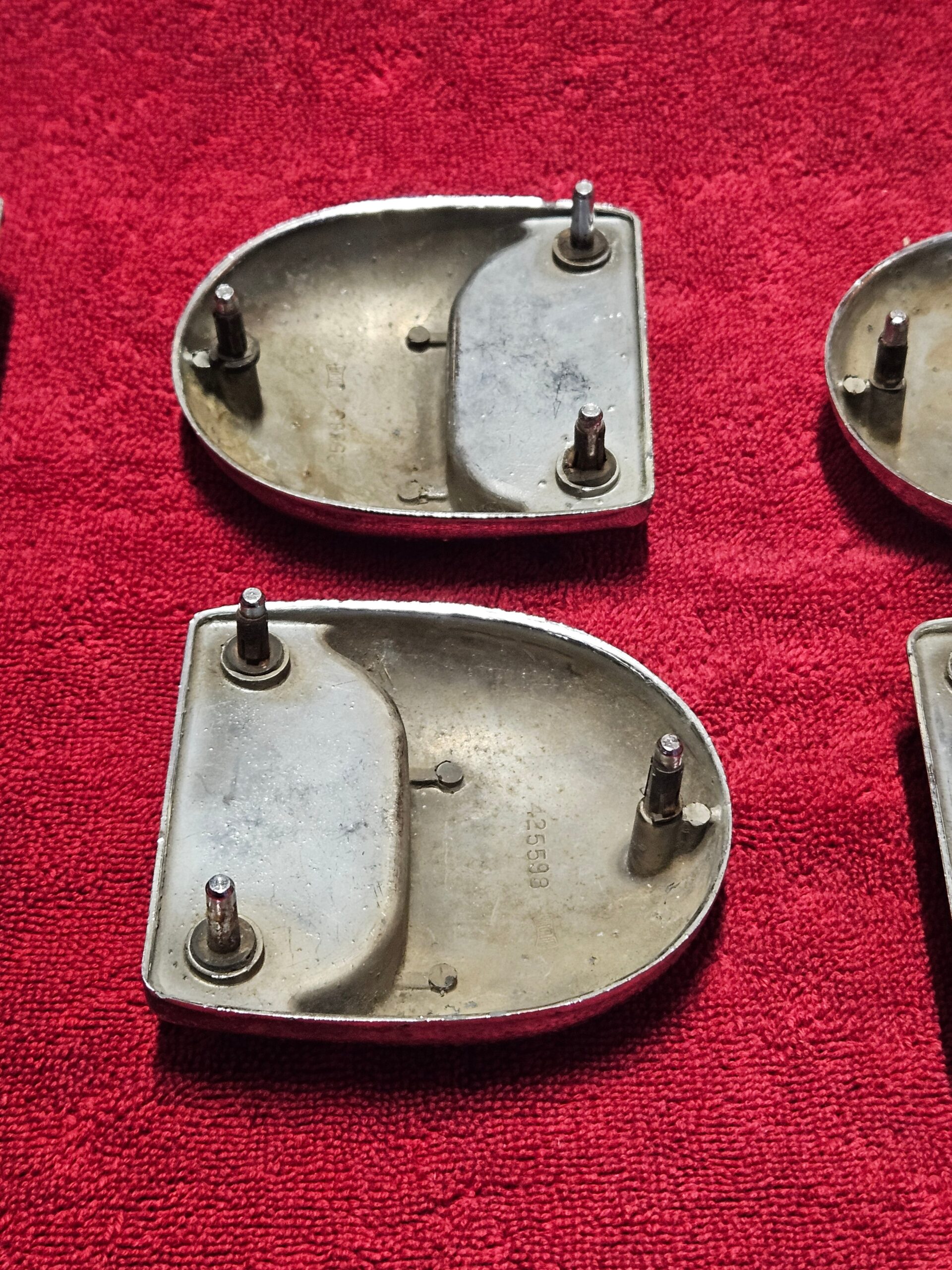 1951 Packard 425598 Rear Fender Louvre Trim Set of 6 Used OEM - Image 8