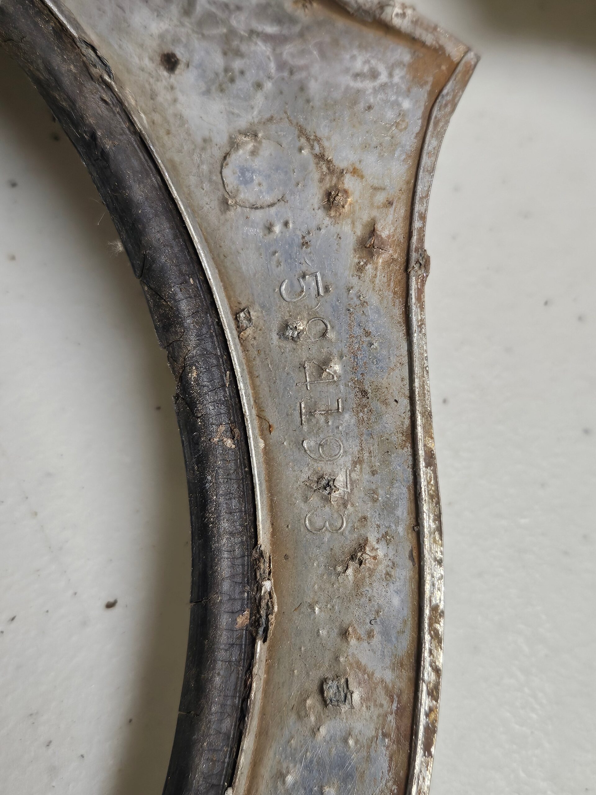 1954-1955 Cadillac 5941973 Headlight Trim Bezels Pair Original OEM - Image 5