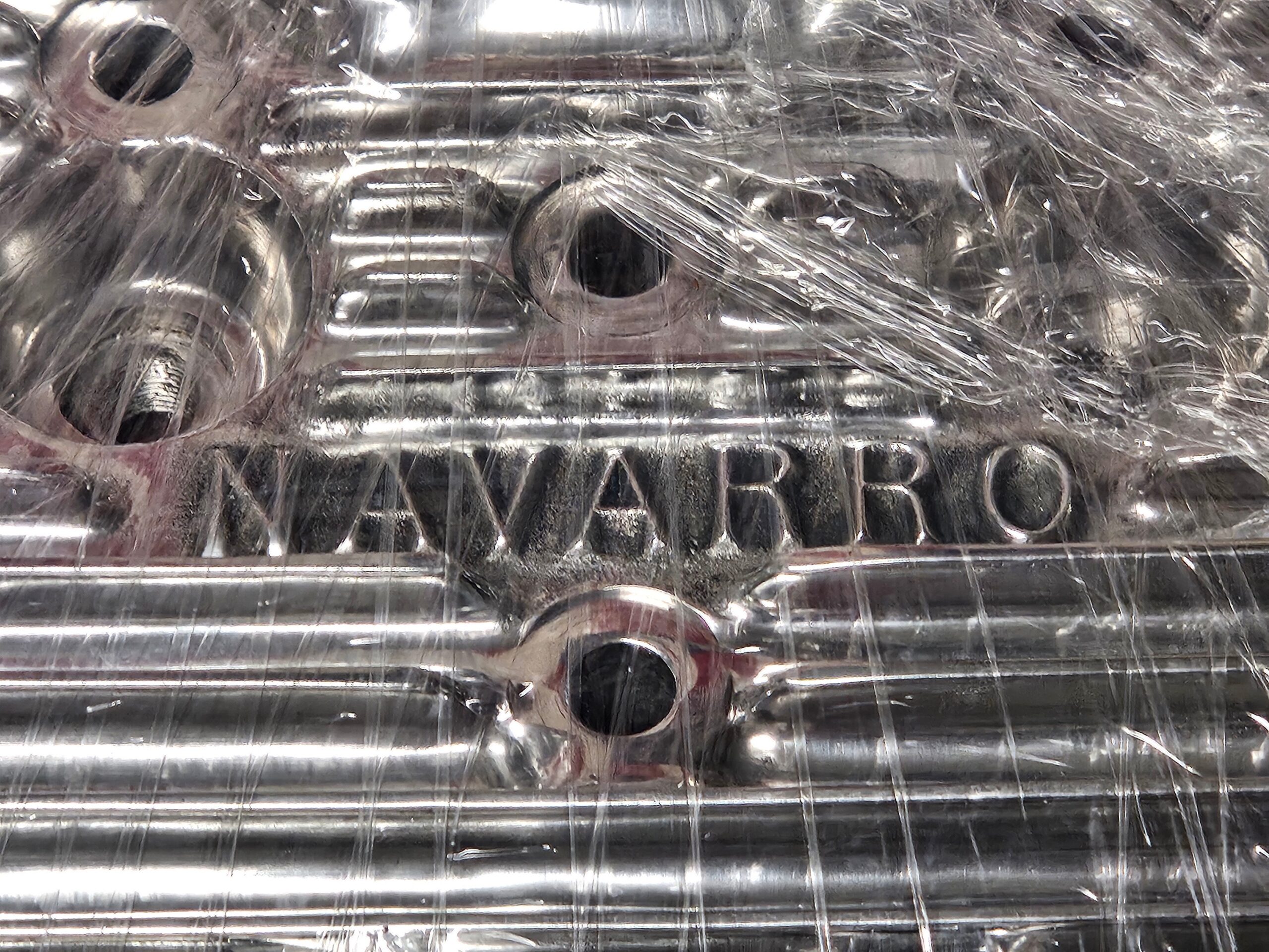 Navarro 59A Ford Flathead V8 Finned Aluminum Heads Pair New Polished 24-Stud - Image 14