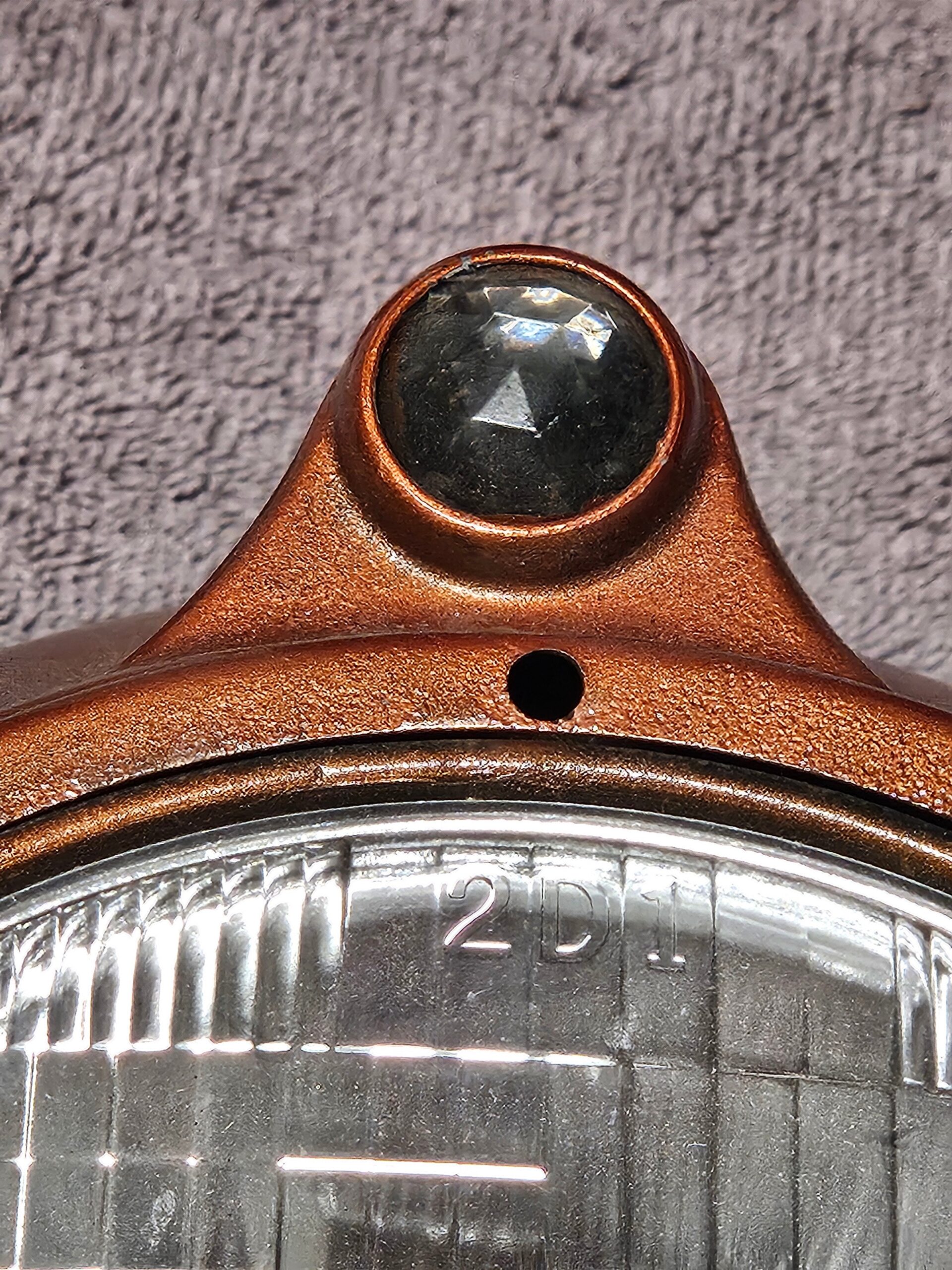 1937-1939 Ford Jeweled Sealed Beam Headlight Conversion Kit Pair Used - Image 3