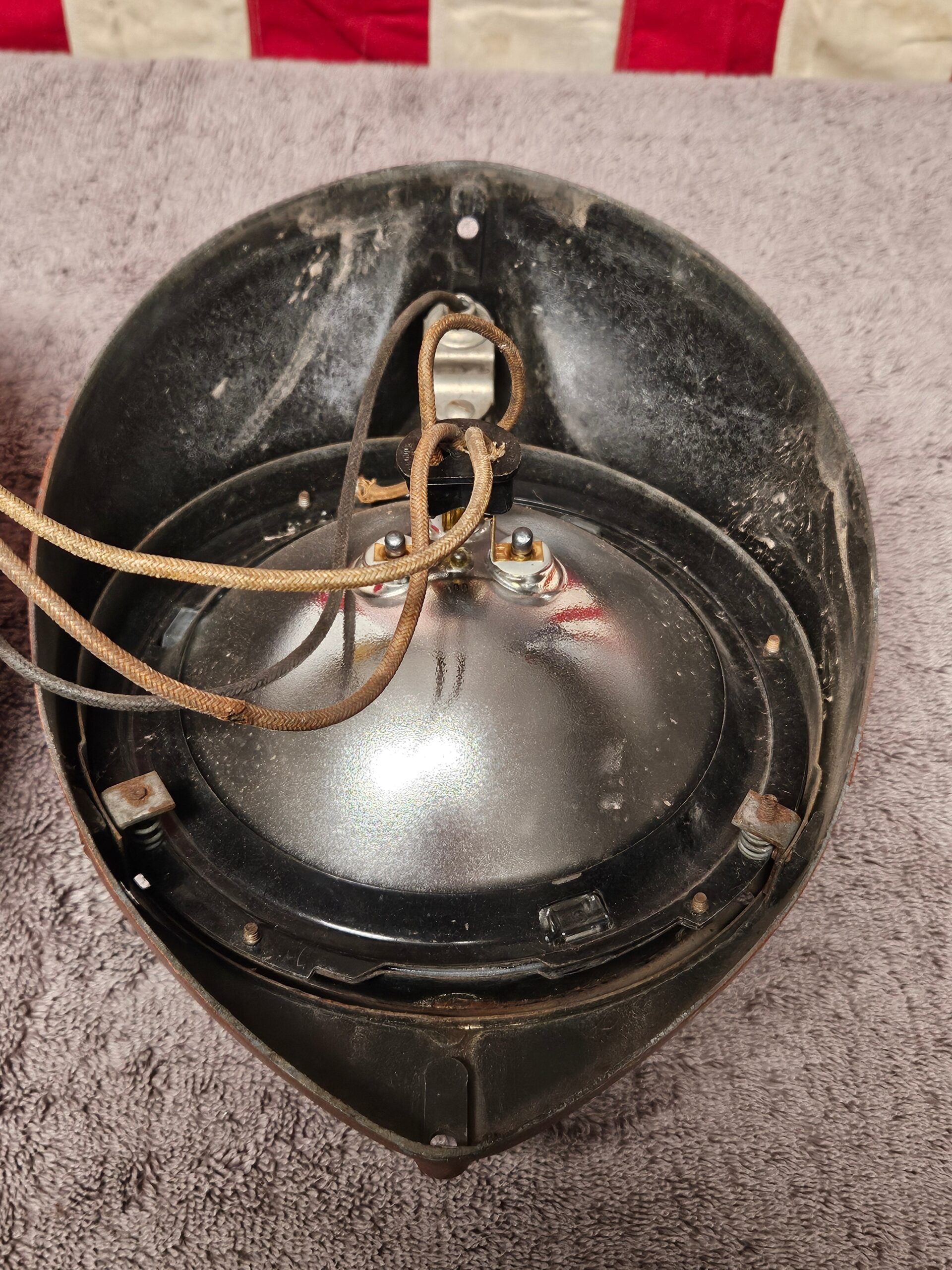 1937-1939 Ford Jeweled Sealed Beam Headlight Conversion Kit Pair Used - Image 6