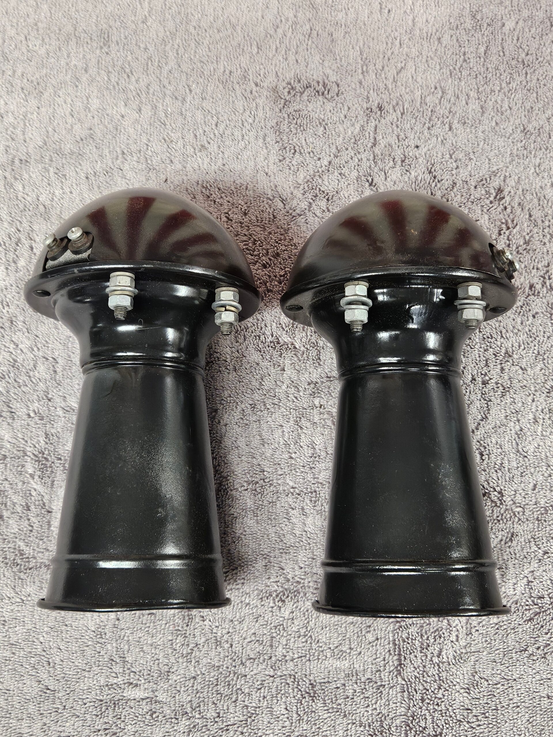 1935-1936 Ford Car Horn Assembly Pair #3 OEM 68-3676 Restored Flathead V8 - Image 6