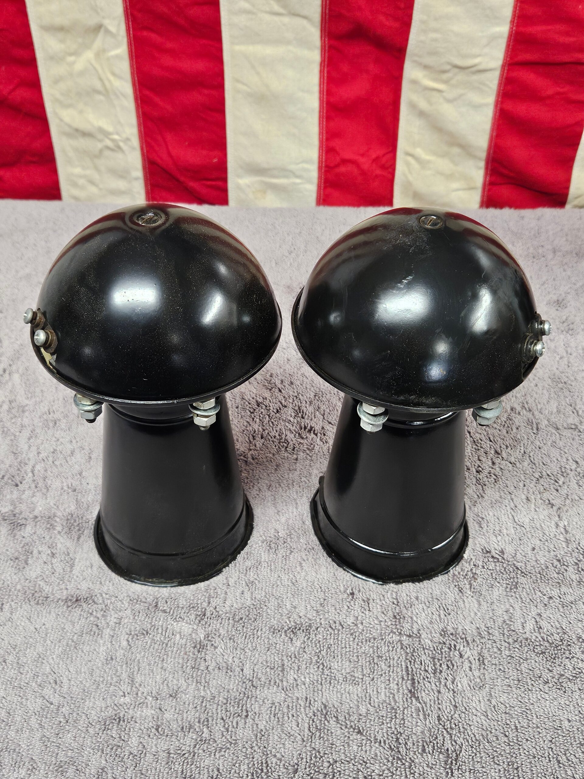 1935-1936 Ford Car Horn Assembly Pair #3 OEM 68-3676 Restored Flathead V8 - Image 2