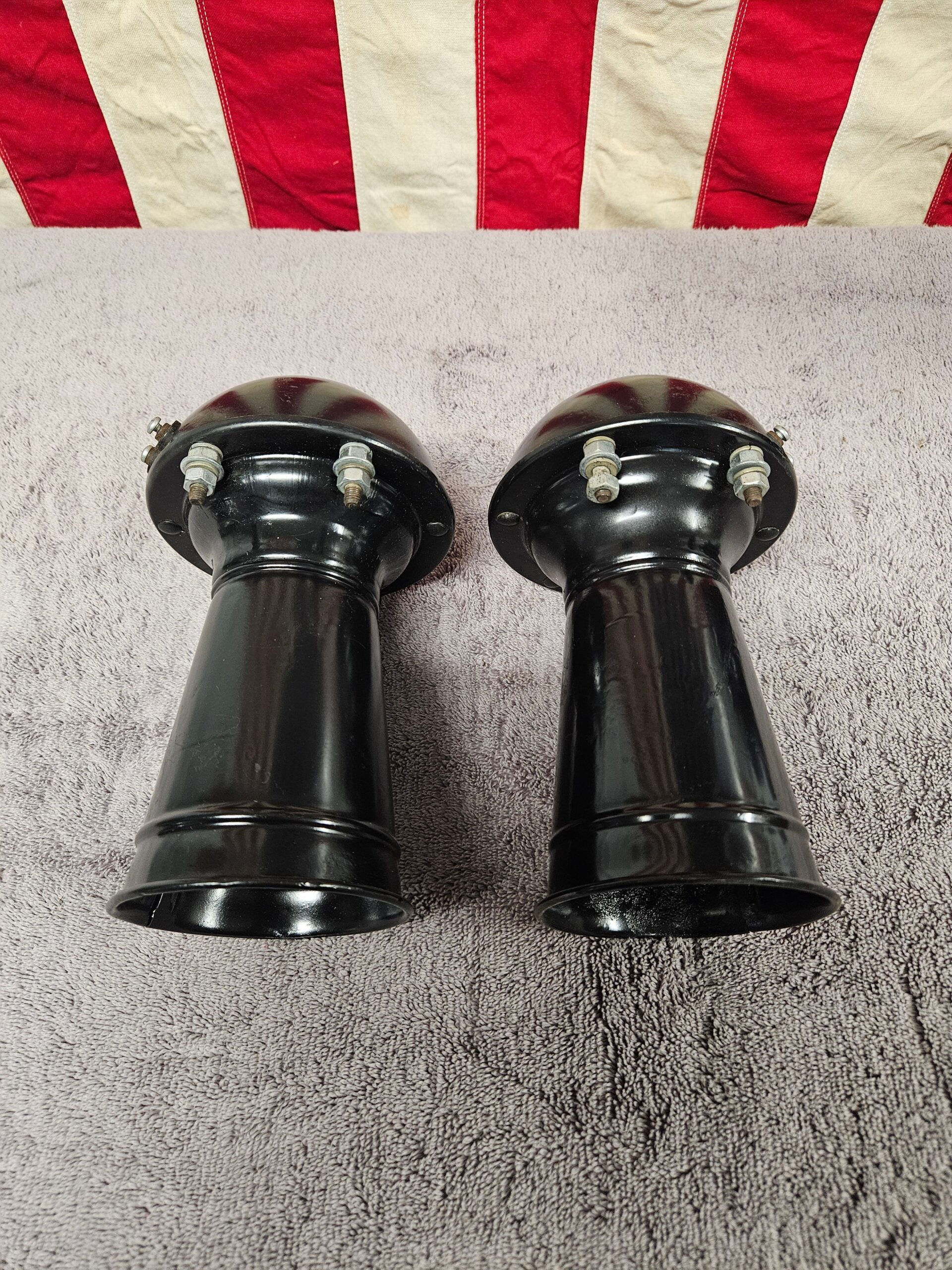 1935-1936 Ford Car Horn Assembly Pair #3 OEM 68-3676 Restored Flathead V8 - Image 4