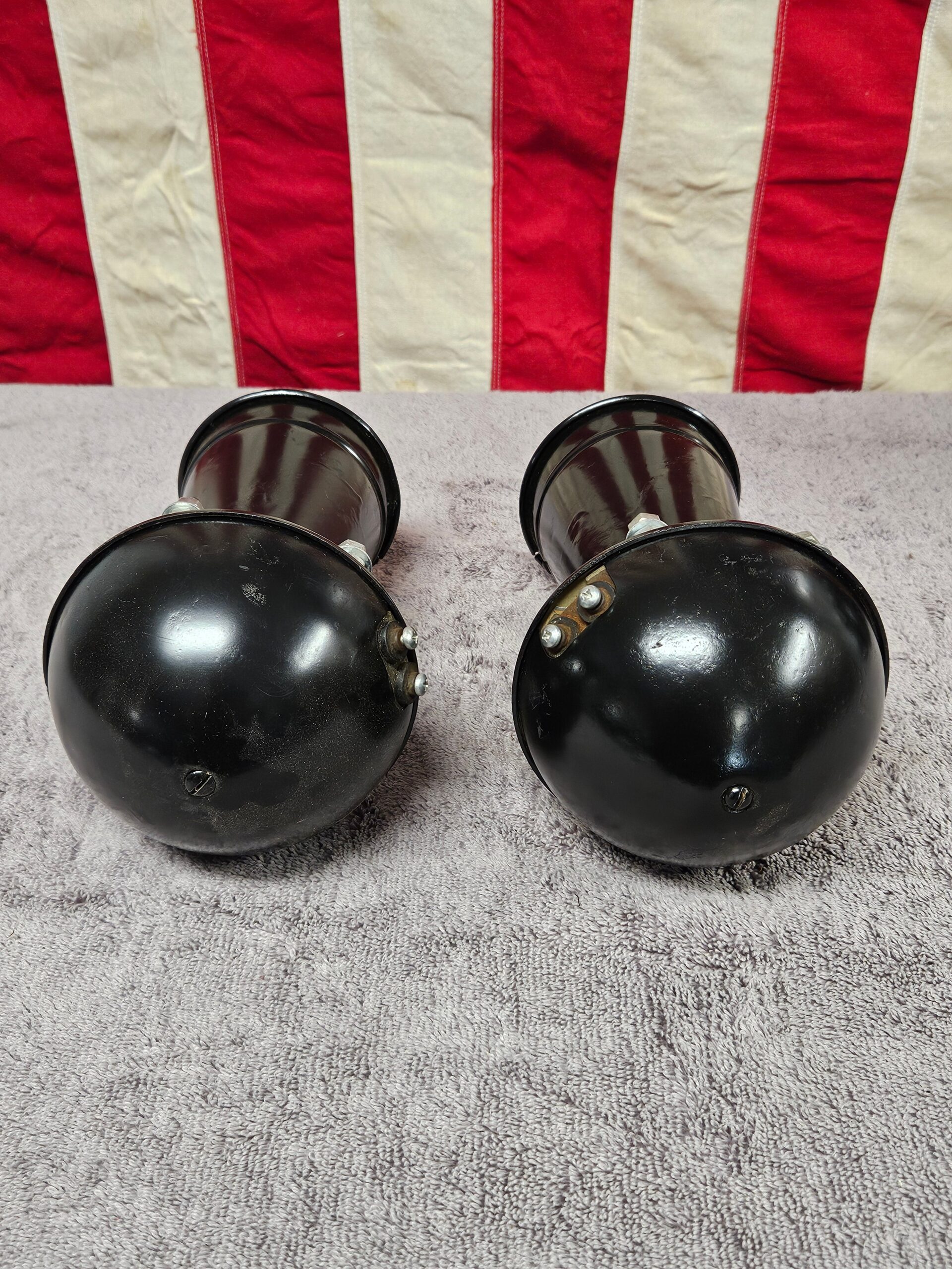 1935-1936 Ford Car Horn Assembly Pair #2 OEM 68-3676 Restored Flathead V8 - Image 4
