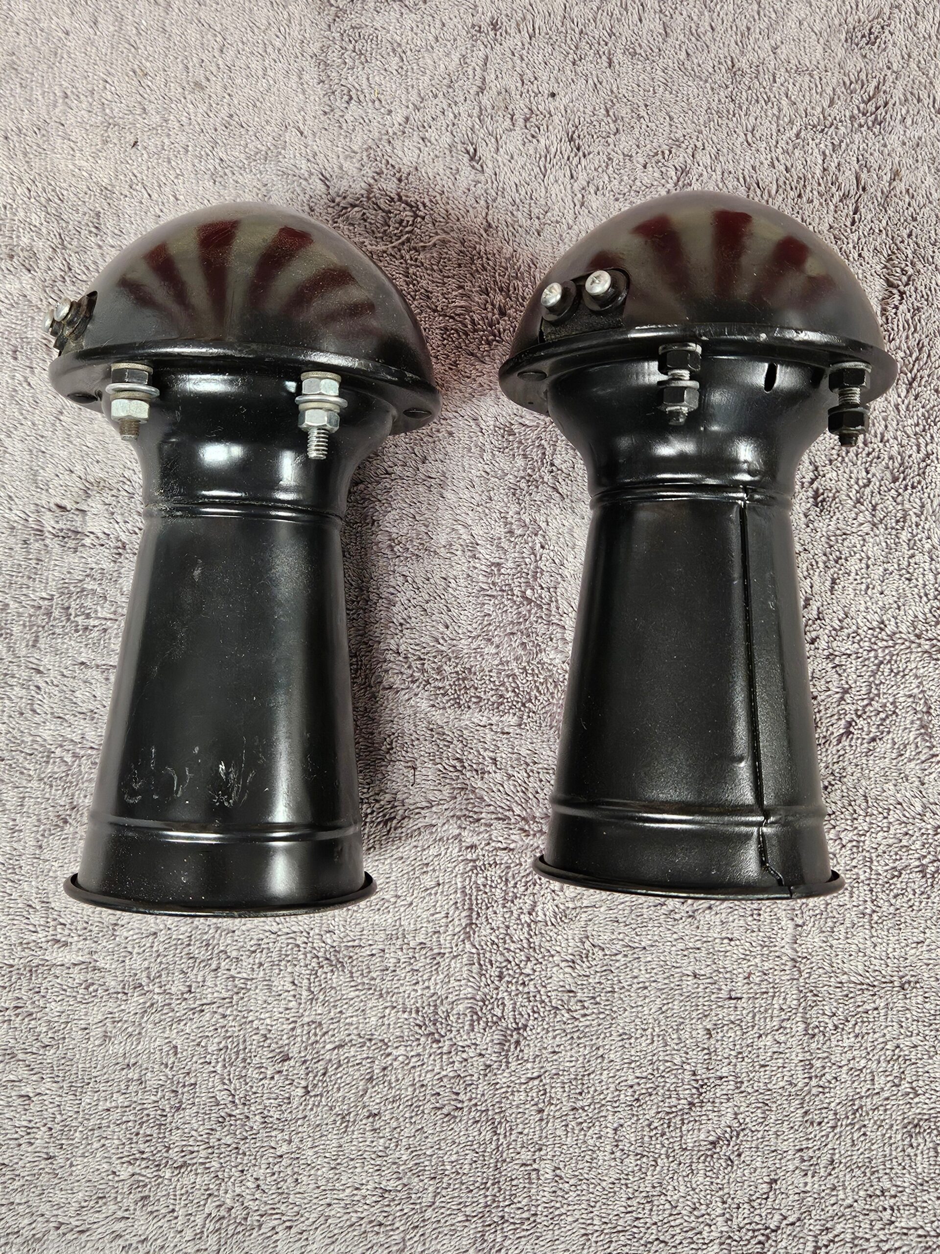 1935-1936 Ford Car Horn Assembly Pair #2 OEM 68-3676 Restored Flathead V8 - Image 3