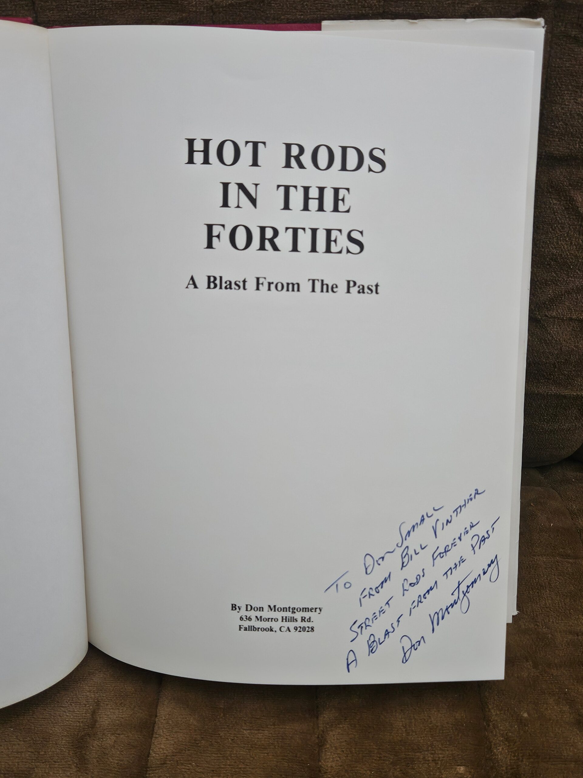 Don Montgomery Hot Rod Book Collection x5 Signed Hardcover Automobilia - Image 8