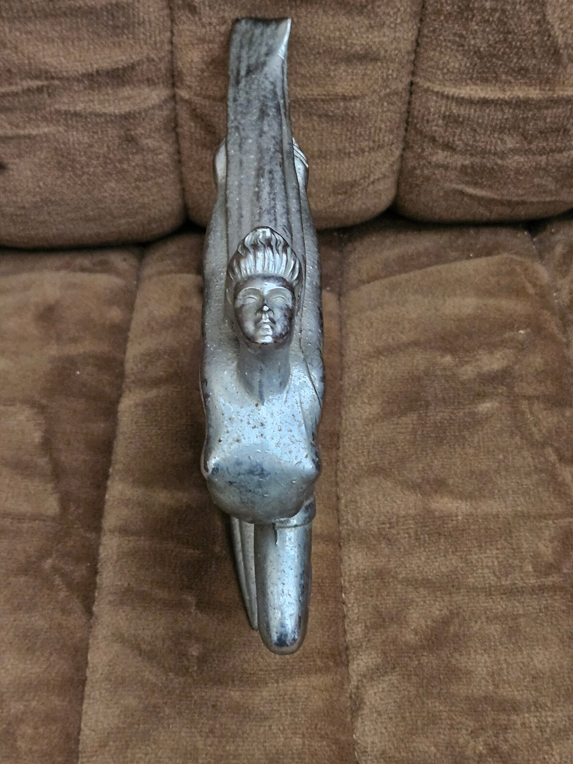 1934-1935 Buick 50 60 90 Series Flying Goddess Hood Ornament Original OEM - Image 6