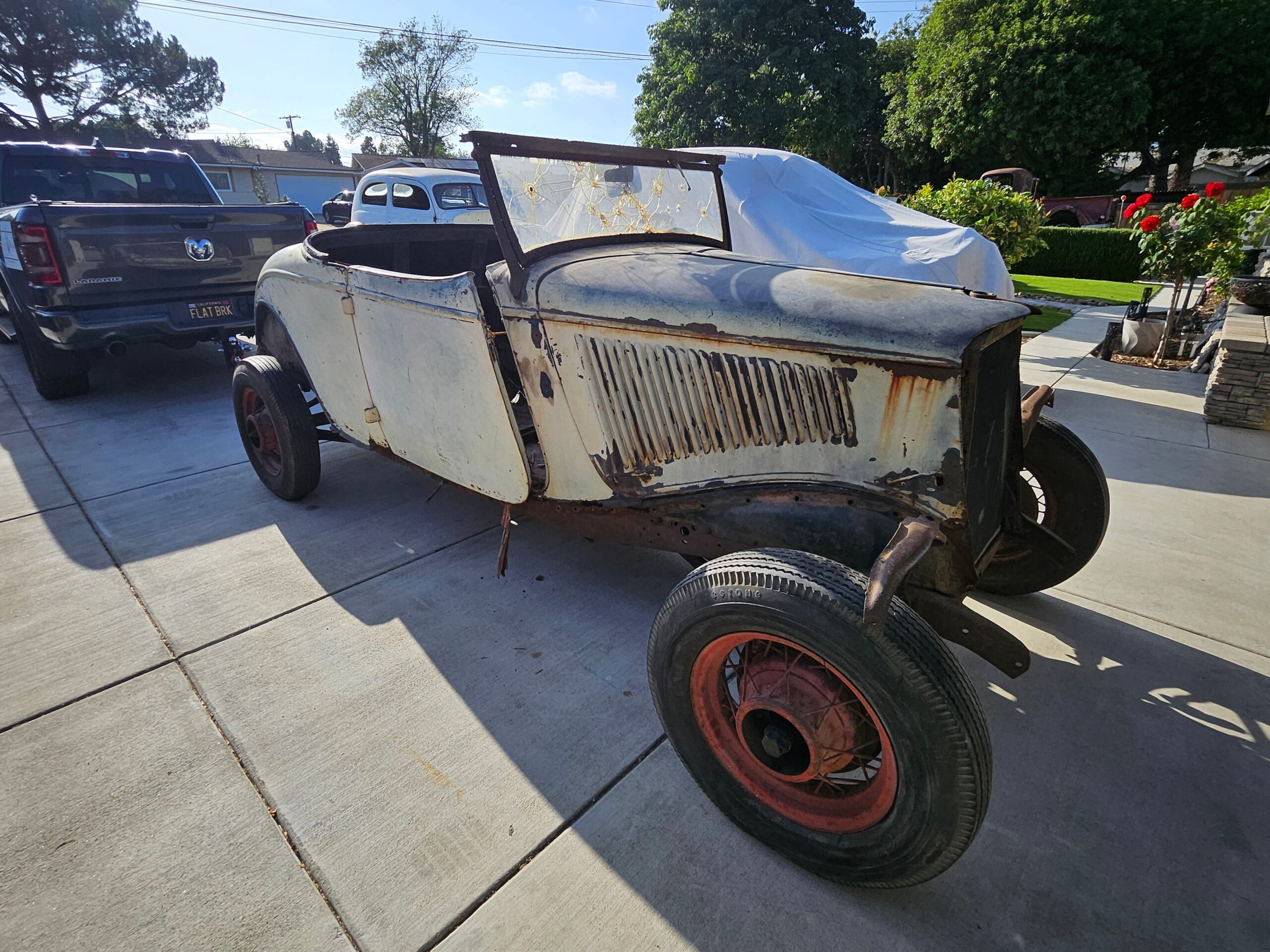 1934 Ford Roadster Project All Steel, Rumble Seat 8BA Flathead RUNS CA Title! - Image 5