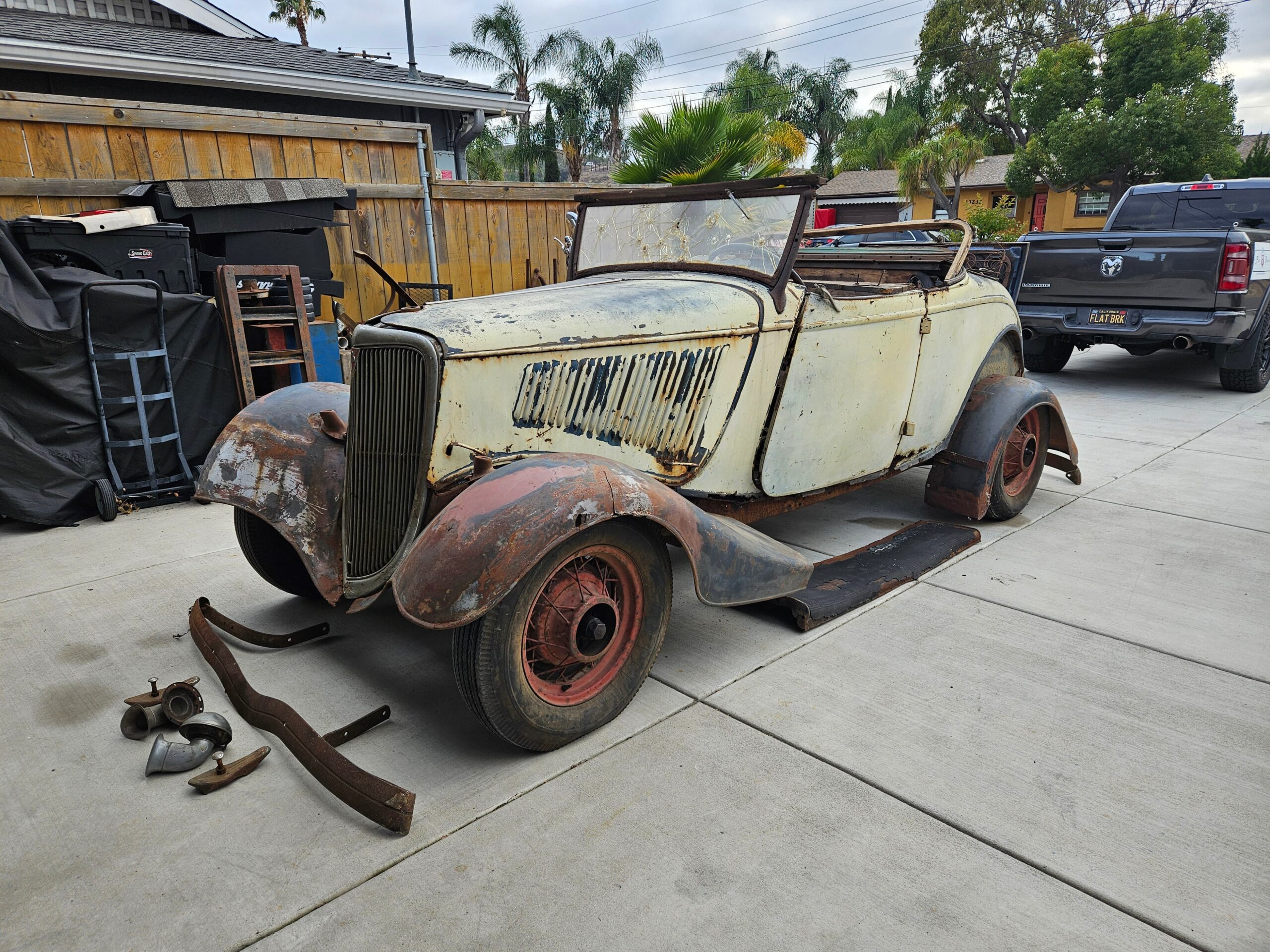 Rumble Seat 8BA Flathead RUNS CA Title!