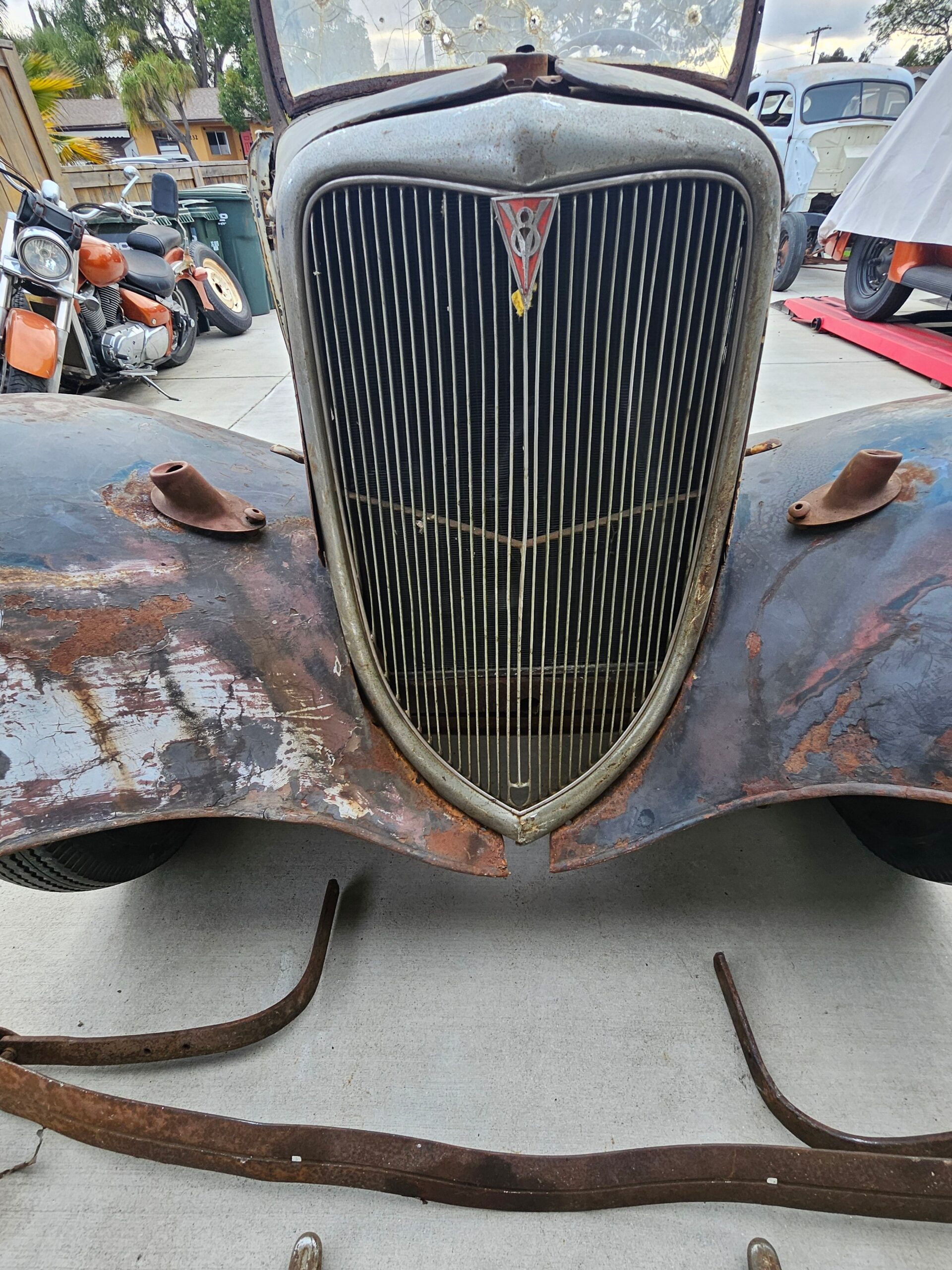 1934 Ford Roadster Project All Steel, Rumble Seat 8BA Flathead RUNS CA Title! - Image 3