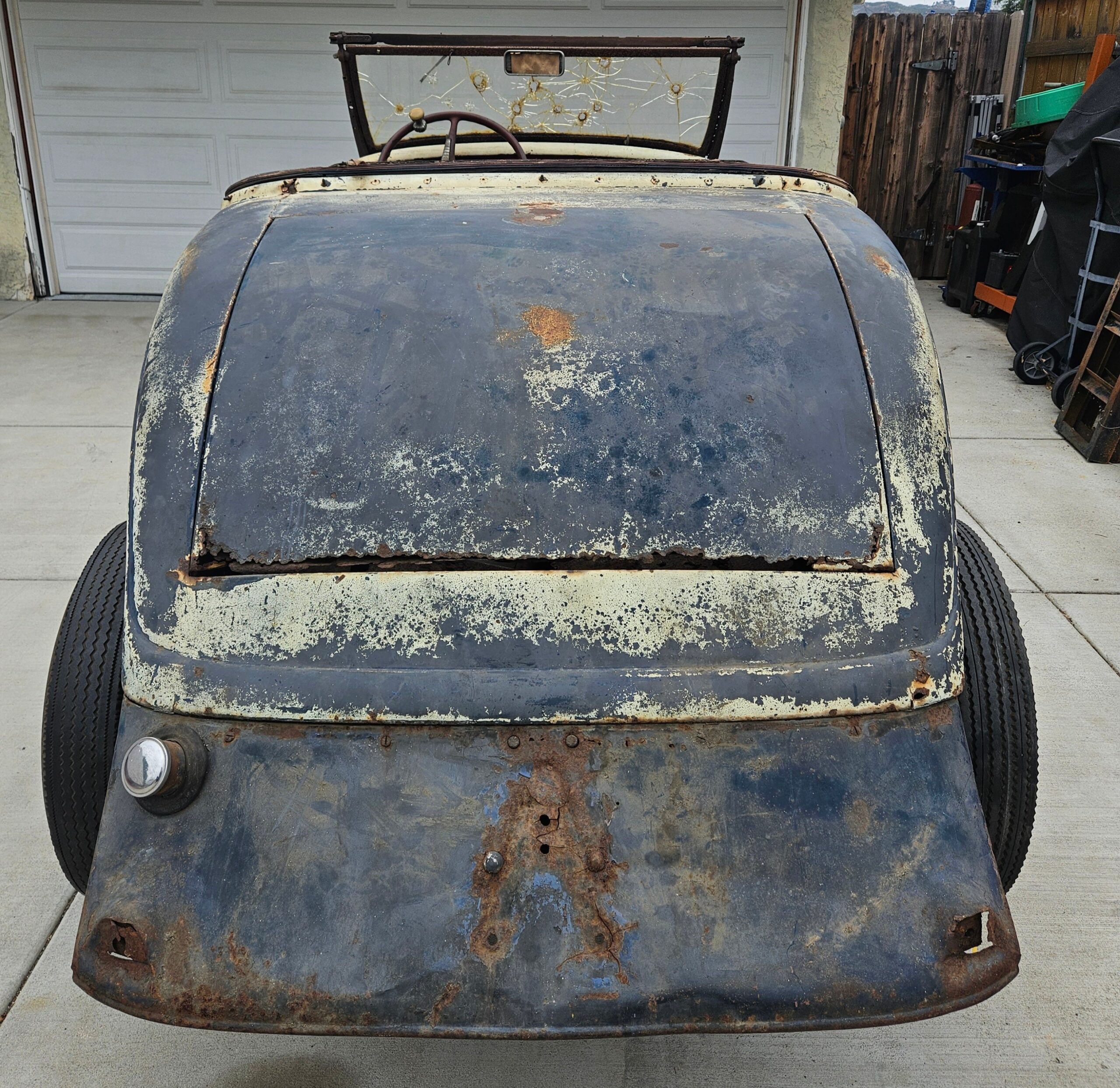 1934 Ford Roadster Project All Steel, Rumble Seat 8BA Flathead RUNS CA Title! - Image 11