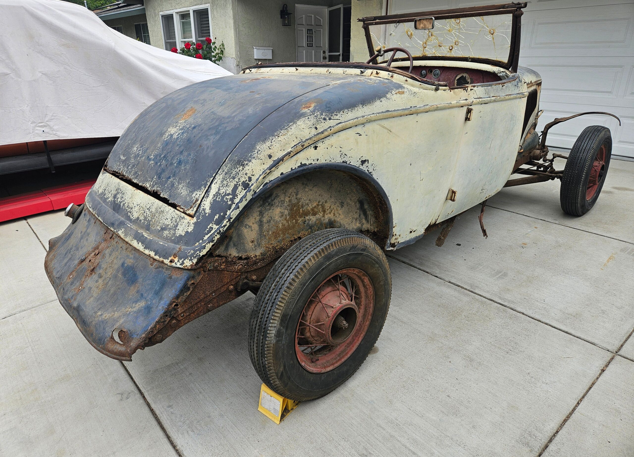 1934 Ford Roadster Project All Steel, Rumble Seat 8BA Flathead RUNS CA Title! - Image 13