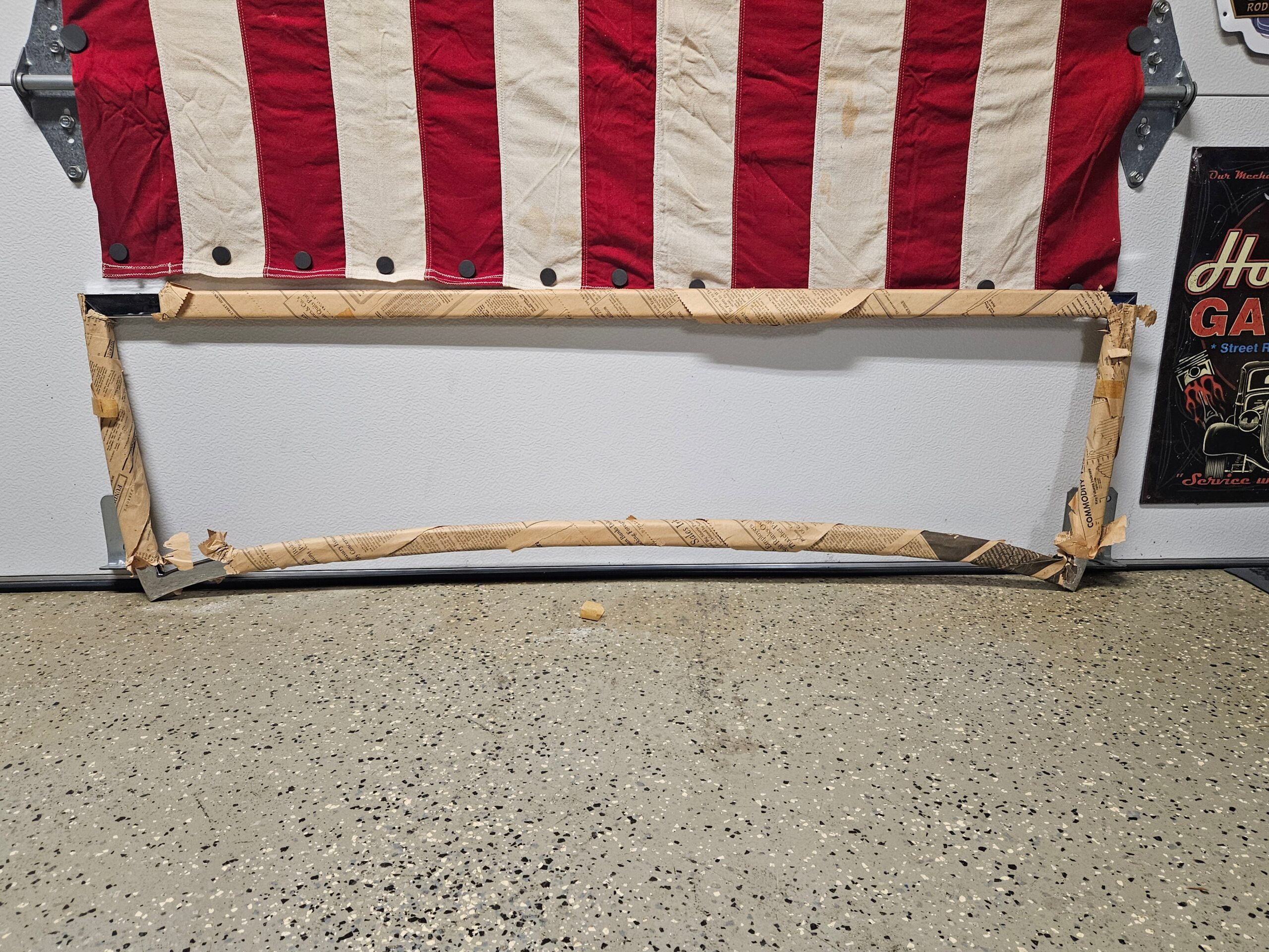 1933-1934 Ford Roadster Phaeton Chrome Windshield Frame Stock Height 40-37111A - Image 2