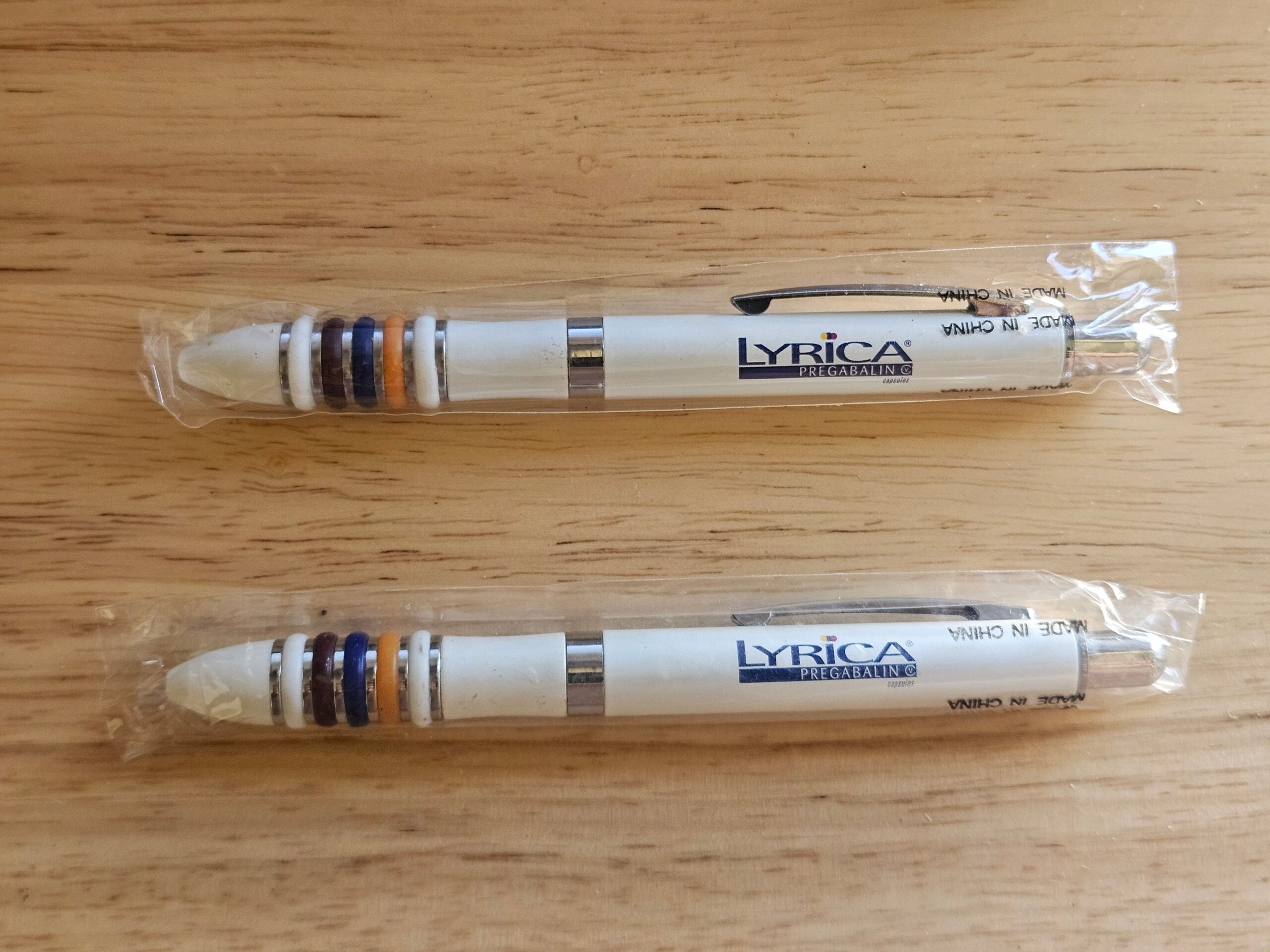 Lyrica Pregabalin Pfizer Drug Rep Promo Pen NOS Lot of 2 - Image 2