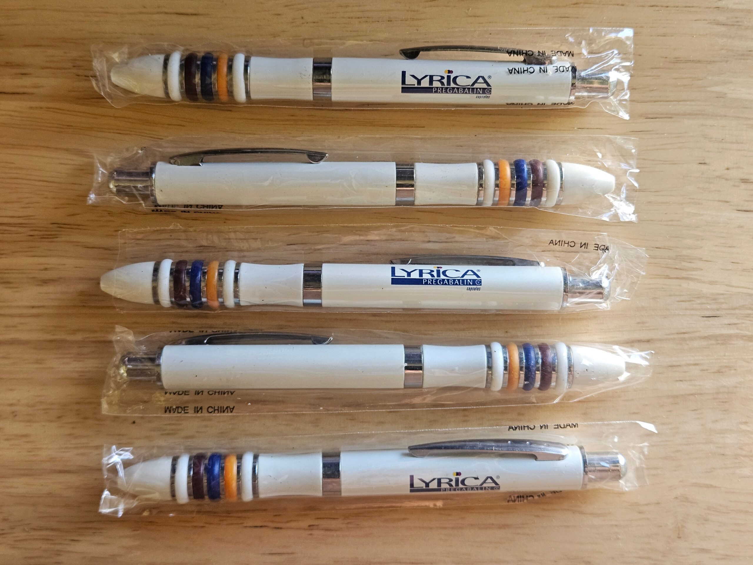 Lyrica Pregabalin Pfizer Drug Rep Promo Pen NOS Lot of 5 - Image 2
