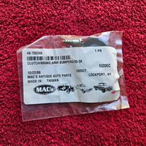 1935-1938 Ford 48-700386 Clutch Brake Arm Bumpers Pair New OEM